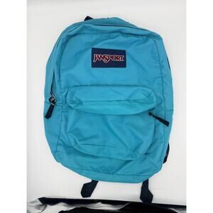 Vintage JanSport SuperBreak Lightweight Backpack Blue/Aqua/Teal